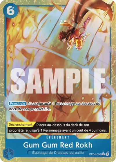 OP04-056-R - Gum-Gum Red Roc (PRB01 ALT)